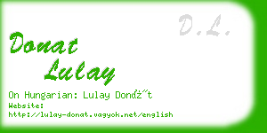 donat lulay business card